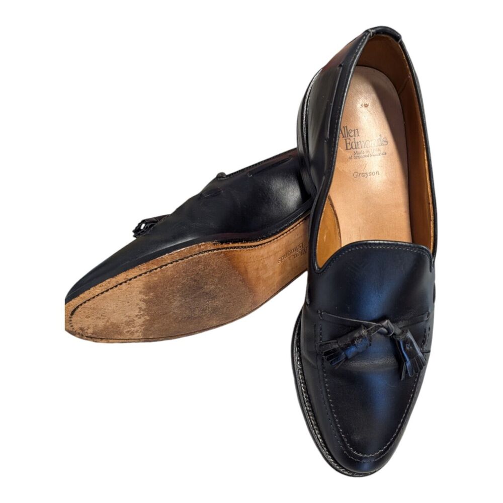 Allen Edmonds Black Leather Loafers